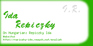 ida repiczky business card